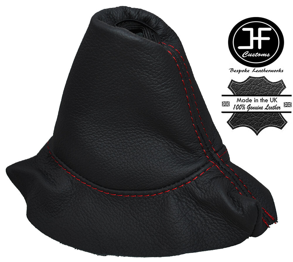 RED STITCH REAL LEATHER HANDBRAKE GAITER COVER FITS PEUGEOT 308 2007-2012