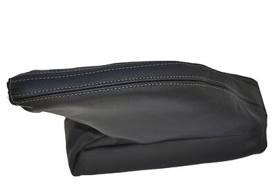 FITS VW T4 TRANSPORTER CARAVELLE CAMPER grey stitch LEATHER HANDBRAKE GAITER