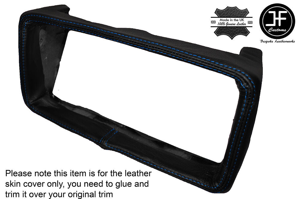 BLUE STICH CENTRE CONSOLE AIR CON SURROUND LEATHER COVER FITS BMW 5 SERIES E28