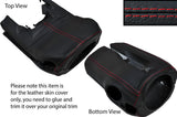 RED STITCHING STEERING SHROUD LEATHER SKIN COVER FITS ROVER 75 & MG ZT