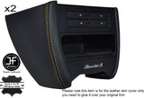 YELLOW STITCH DASH CONSOLE SIDE TRIM LEATHER COVER FOR PORSCHE 986 & CARRERA 996