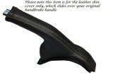 YELLOW STITCH FITS SUZUKI GRAND VITARA 2005-2013 LEATHER HANDBRAKE GAITER ONLY