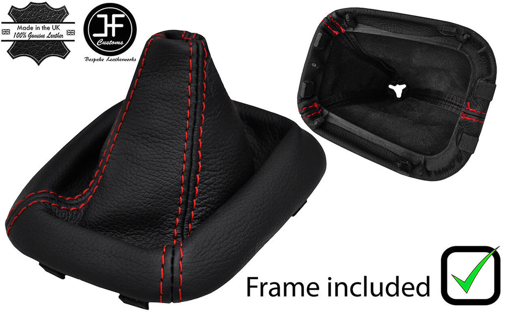 RED STITCH LEATHER MANUAL GEAR+PLASTIC FRAME FITS VOLVO S40 V40 96-04 CUSTOM NEW