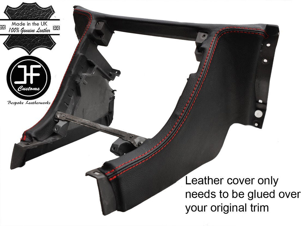 RED STITCH CENTRE CONSOLE TRIM LEATHER COVER FOR SUBARU IMPREZA WRX STI 93-97