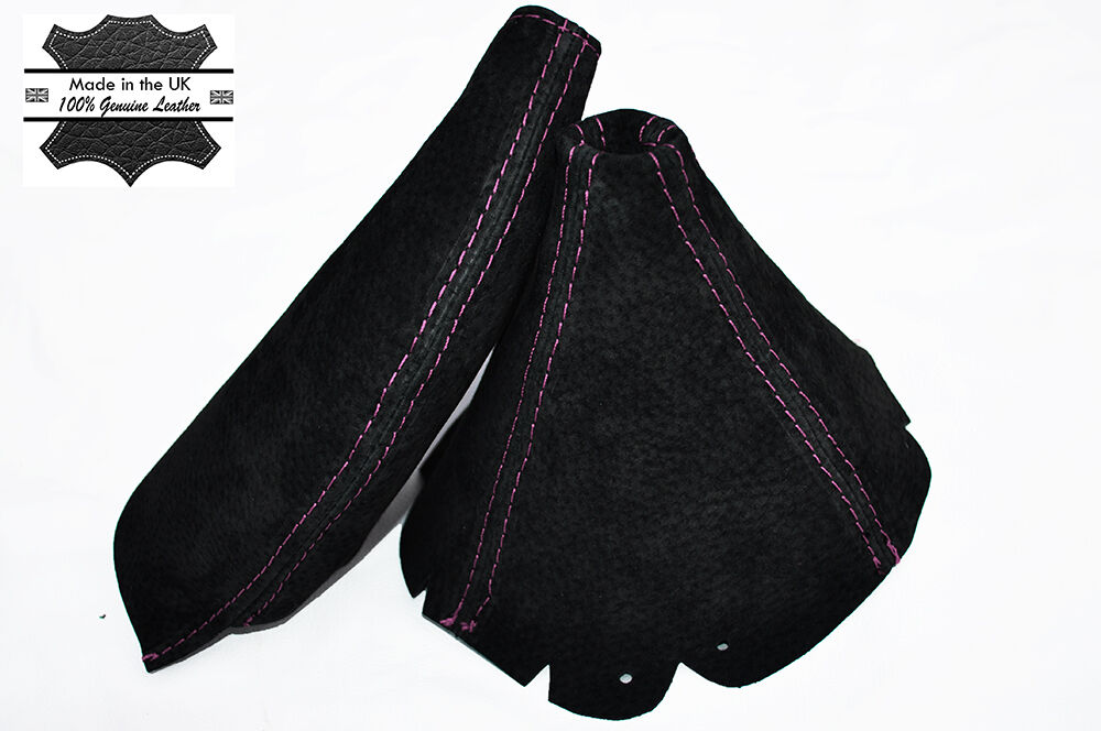 PINK STITCHING GEAR HANDBRAKE SUEDE FITS MAZDA MIATA MX5 MK1 EUNOS 1990-1998