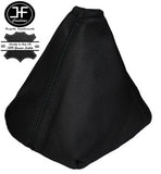 BLACK STITCH REAL LEATHER 6 SPEED GEAR GAITER COVER FITS PEUGEOT 508 2010-2015