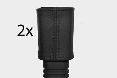 black stitch FITS BMW 3 SERIES E46 98-2006  2X FRONT SEAT BELT STALK  COVERS