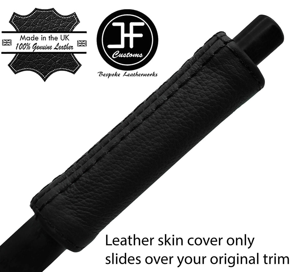 BLACK STITCH REAL LEATHER HANDBRAKE HANDLE COVER FITS BMW 2002 E10 TI TII