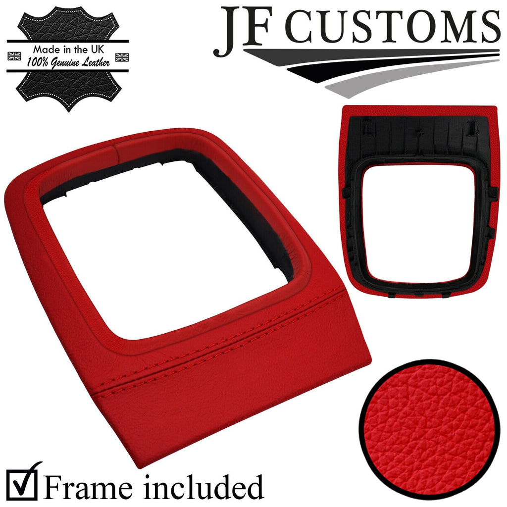 RED LEATHER GEAR TRIM + SURROUND COVERS + FRAMES FOR FORD MONDEO 07-10