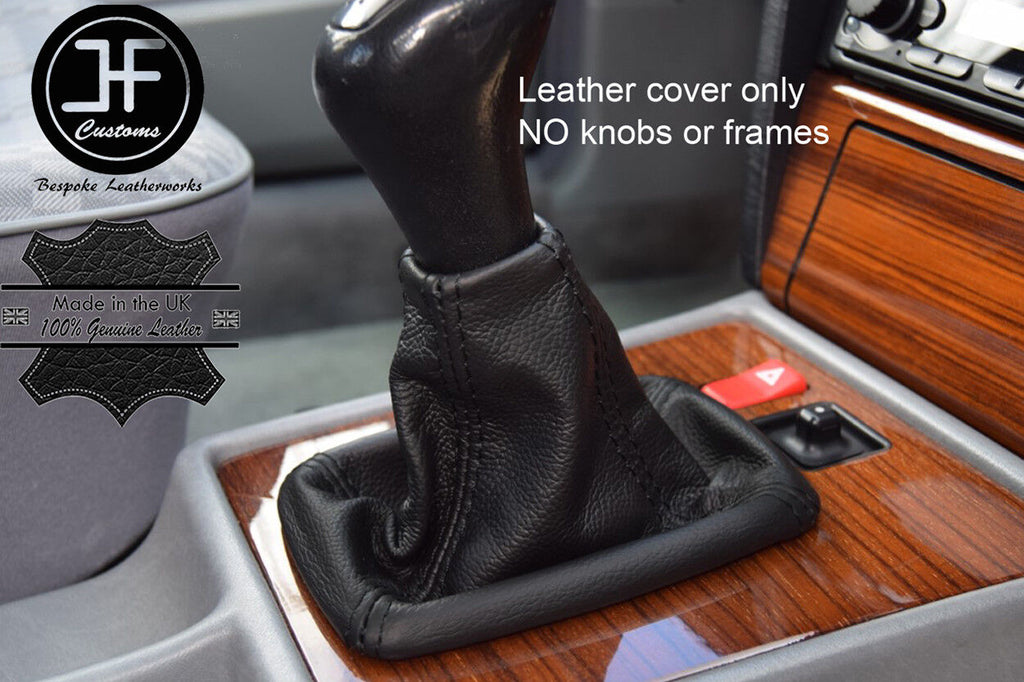 BLACK TOP GRAIN LEATHER GEAR STICK GAITER FITS MERCEDES W124 190 C CLASS W201