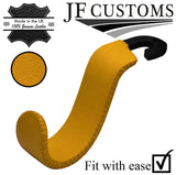 YELLOW ITALIAN LEATHER PLASTIC CAR SEAT HEADREST HOOK FOR AUDI A4 B9 15-20