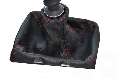 red stitch FITS VAUXHALL OPEL VECTRA C 02-08 SIGNUM LEATHER GEAR GAITER