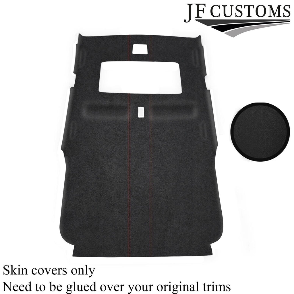 RED STITCH D GREY SUEDE HEADLINER COVER FOR LAND ROVER FREELANDER 1 97-06 5DR