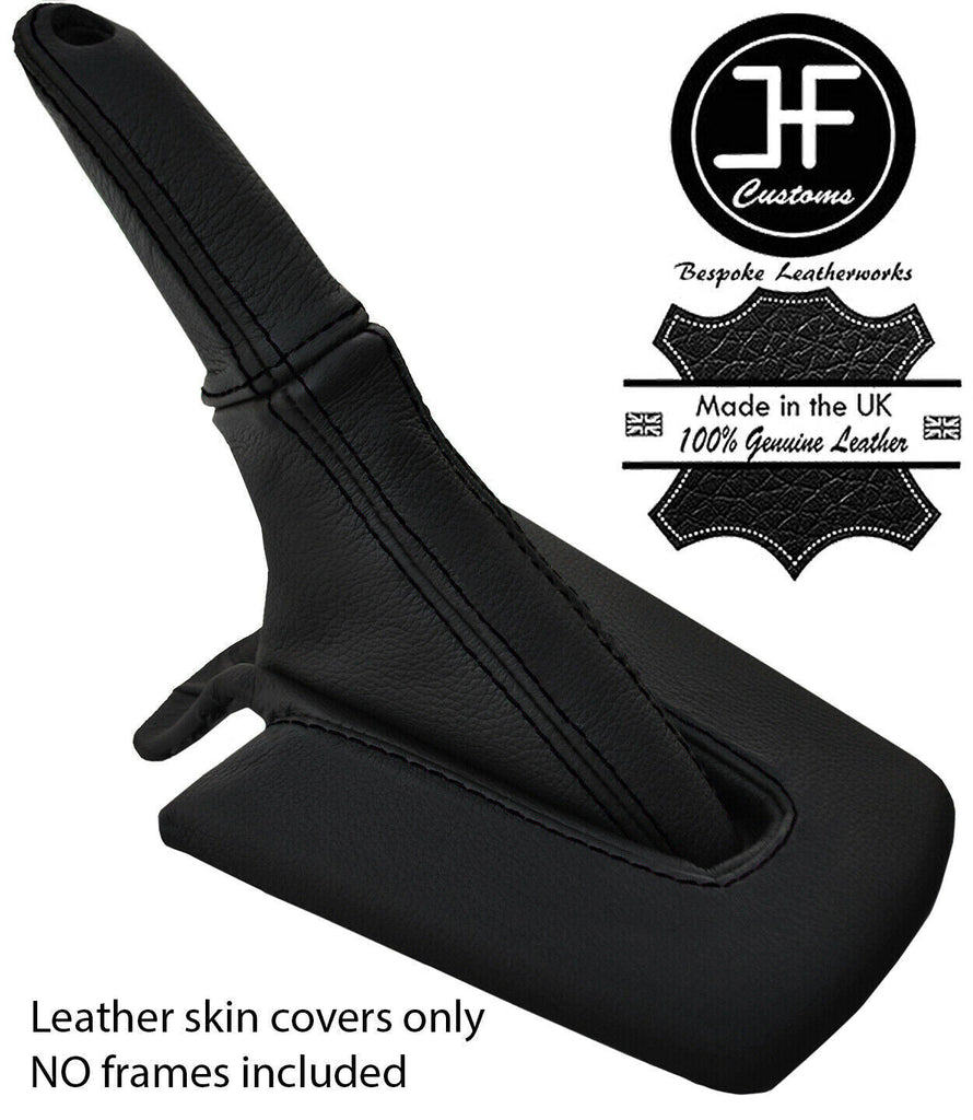 BLACK STITCH REAL LEATHER HANDBRAKE GAITER +HANDLE FOR BMW Z4 E85 E86 2002-2008