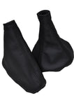 BLACK STITCHING FITS ALFA ROMEO MITO GEAR HANDBRAKE GAITER  2008-2013 CUSTOM NEW