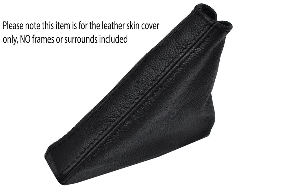 BLACK STITCHING LEATHER SKIN HANDBRAKE GAITER FITS MORRIS MARINA ITAL 1975-1984