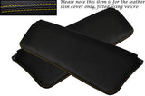 YELLOW STITCHING FITS VOLVO AMAZON 122 122S 120 2X SUN VISORS LEATHER COVERS