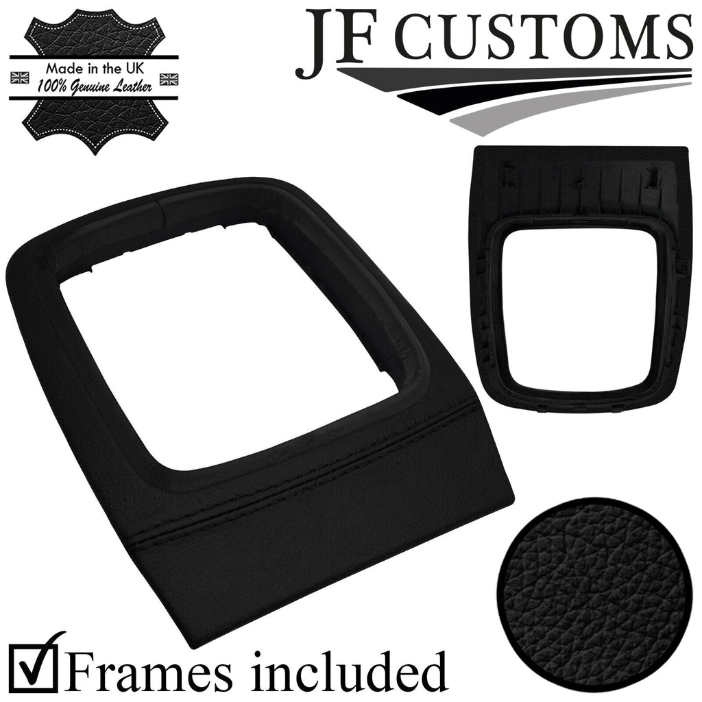 BLACK LEATHER GEAR TRIM + SURROUND COVERS + FRAMES FOR FORD MONDEO 07-10