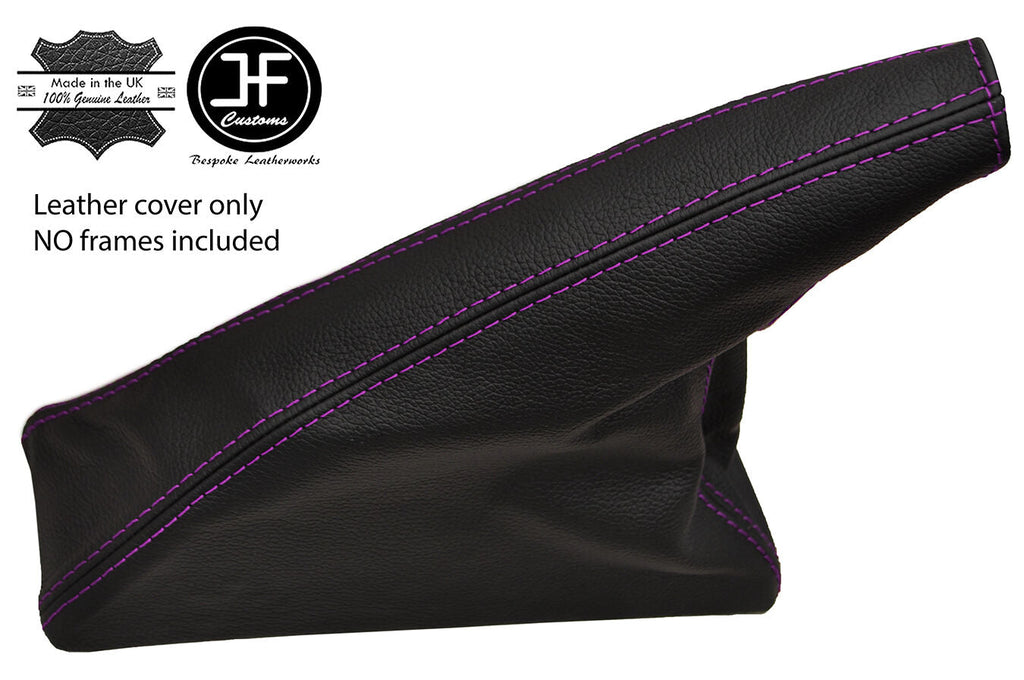 PURPLE STITCH LEATHER HANDBRAKE GAITER FITS VW T4 TRANSPORTER CARAVELLE 90-03