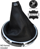 BLACK STITCH LEATHER GEAR GAITER FITS MITSUBISHI ASX OUTLANDER SPORT 2010-2016