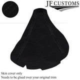 BLACK STITCH MANUAL SUEDE GEAR GAITER FITS PORSCHE CARRERA 911 997 04-12