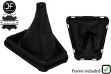 BLACK STITCH LEATHER MANUAL GEAR GAITER+PLASTIC FRAME FOR PEUGEOT 309 1985-1994