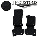 D BLUE DIAMOND STITCH VINYL 4X TAILORED FLOOR CARPET FOR JAGUAR F-PACE 16-21 JF1