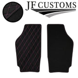 PINK  DIAMOND STITCH VINYL 4XTAILORED FLOOR CARPET FOR VW FOX 06-20 JF1