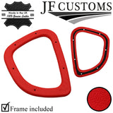 RED LEATHER GEAR GAITER + SURROUND COVER + FRAME FOR TVR CHIMAERA 92-03