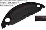 RED STITCH DASH LEATHER SKIN COVER FITS LOTUS ELISE EXIGE S2 2007-2012