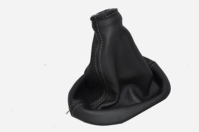 grey stitch FITS TOYOTA YARIS 09+ LEATHER GEAR GAITER CUSTOM NEW MADE IN UK