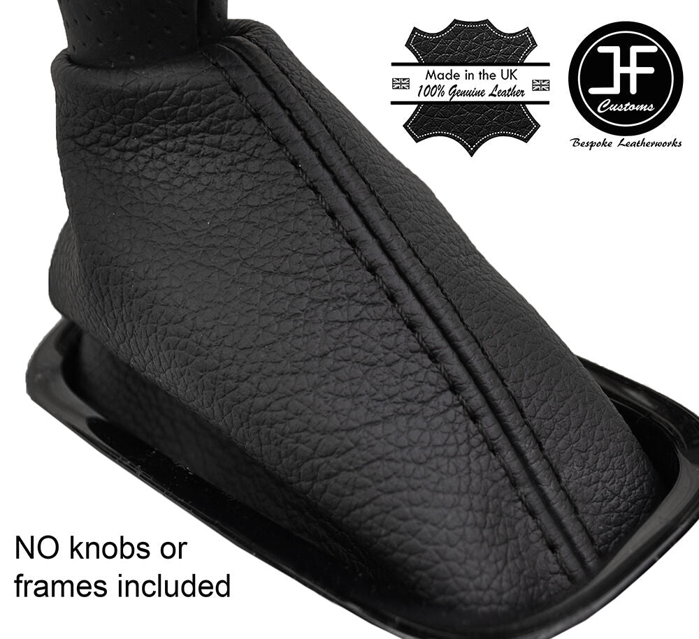 BLACK STITCHING AUTO AUTOMATIC LEATHER GEAR GAITER FITS RENAULT ZOE 2012-2016