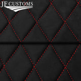 RED DIAMOND STITCH D GREY SUEDE HEADLINER COVER FITS HONDA CIVIC EJ9 96-01