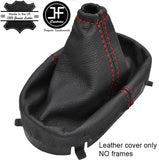 RED STITCH TOP GRAIN REAL LEATHER MANUAL GEAR GAITER FOR CORVETTE C6 2005-13