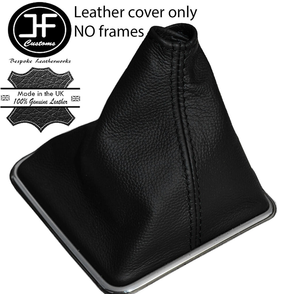 BLACK STITCHING LEATHER GEAR STICK GAITER FITS MITSUBISHI LANCER EVO X 07-14