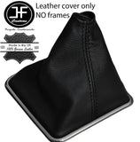 BLACK STITCHING LEATHER GEAR STICK GAITER FITS MITSUBISHI LANCER EVO X 07-14