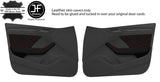 RED  DIAMOND 2X FRONT DOOR CARD TRIM KIT LTHR COVERS FOR AUDI A3 8V 13-20 5DR