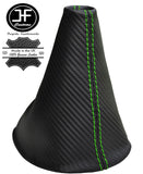 GREEN STITCH CARBON FIBER VINYL GEAR GAITER FITS VW T5 TRANSPORTER 2003-2011