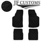 BLACK DIAMOND STITCH VINYL 4XTAILORED FLOOR CARPET FOR GOLF MK1 74-83 JF 1