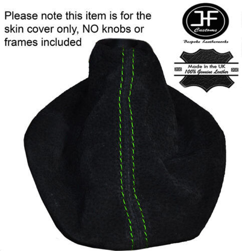 GREEN STITCHING FITS VW VOLKSWAGEN GOLF Mk5 JETTA SUEDE GEAR STICK GAITER