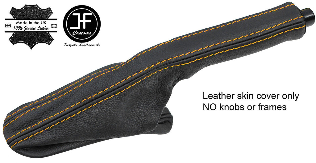 YELLOW STITCH LEATHER HANDBRAKE GAITER FOR VW GOLF MK3 JETTA VENTO CABRIO 91-02