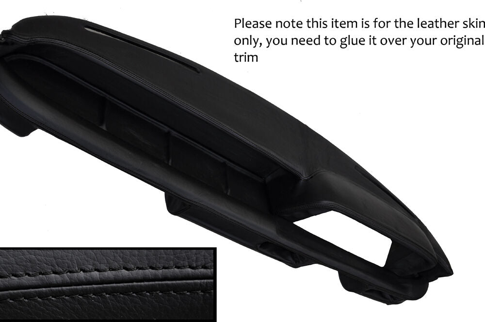 BLACK STITCHING DASH DASHBOARD LEATHER SKIN COVER FITS BMW 2002 E10 TI TII