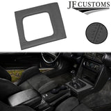 D GREY LEATHER COVERED MANUAL SHIFT SURROUND TRIM + FRAME FOR FORD MUSTANG 87-93