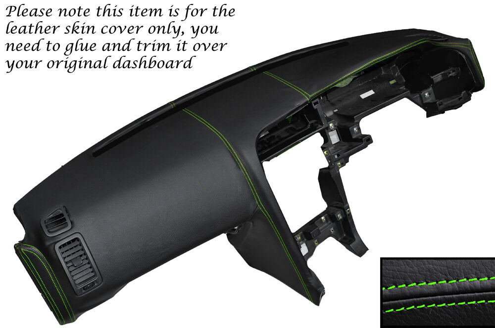 GREEN STITCH DASH DASHBOARD LEATHER COVER FITS NISSAN SKYLINE GTS GTR R33 93-98