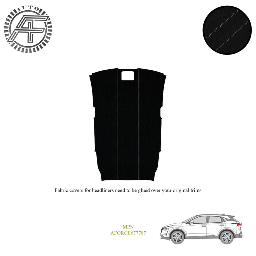 LUXE SUEDE HEADLINER COVER FOR NISSAN QASHQAI J12 5 DOOR SUV 2021-PRESENT