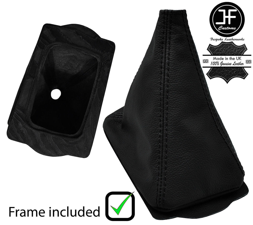 BLACK STITCH LEATHER GEAR GAITER+PLASTIC FRAME FOR POLARIS RZR S 900 1000 15-20