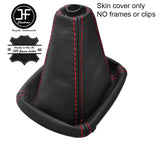 RED STITCH TOP GRAIN REAL LEATHER MANUAL GEAR GAITER FOR AUDI A4 B5 1995-2000