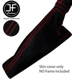 RED STITCH HANDBRAKE GAITER SUEDE COVER FITS ALFA ROMEO 156 1998-2002 CUSTOM NEW