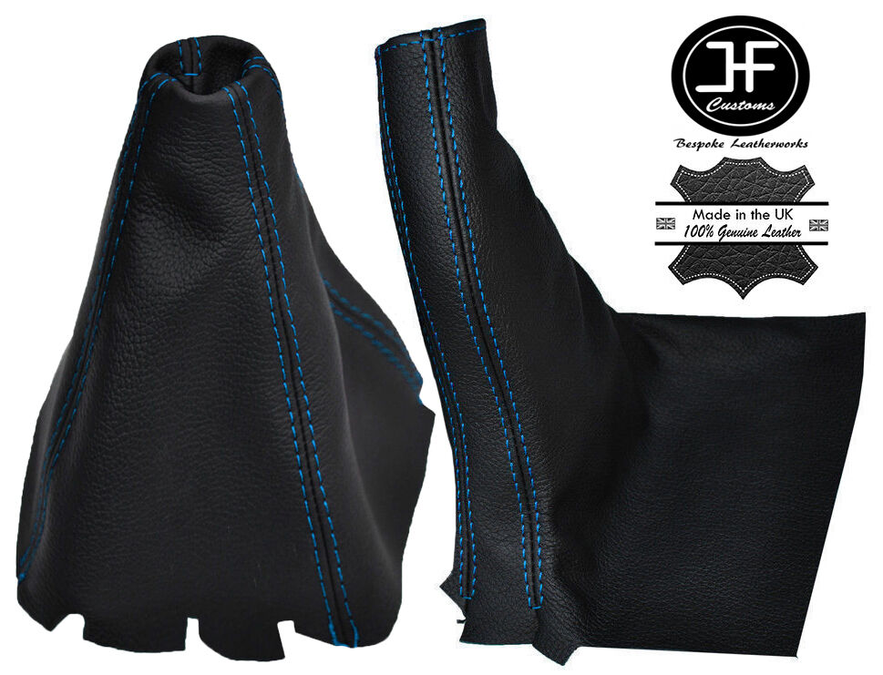 BLUE STITCH LEATHER MANUAL GEAR & HANDBRAKE GAITER FOR LEXUS IS200 IS300 98-05