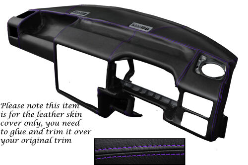 PURPLE STITCH FITS VW T4 TRANSPORTER CARAVELLE CAMPER DASH DASHBOARD LTHR COVER